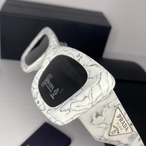 💯 - New - Prada Eyewear Symbole rectangular-frame sunglasses - Picture 15 of 17